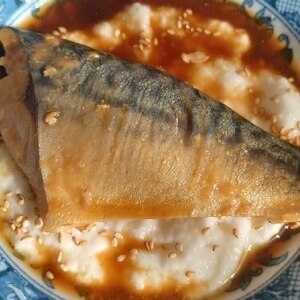 ✿⁠ごま香る✿⁠鯖味噌煮とろろ丼